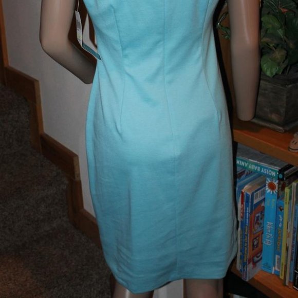 LONDON TIMES Sea Breeze Aqua dress 4 - Picture 8 of 8